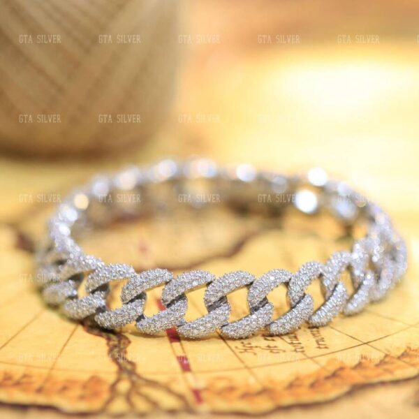 دستبند نقره کارتیر کد 1203 - تصویر 3