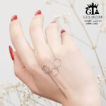 مدال نقره زنانه حلقه‌ای میکرو کد 21893 - Image 3