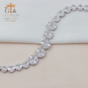 دستبند نقره میکرو کد 22108