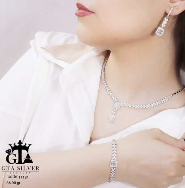 سرویس نقره مارسا طرح امرالدکات کد 11181 - Image 2