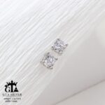 گوشواره نقره میخی میکرو کد 25046 - تصویر 3