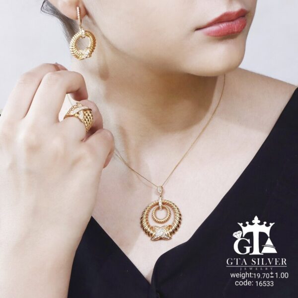 نیم ست نقره میکرو کد 16533 - تصویر 2