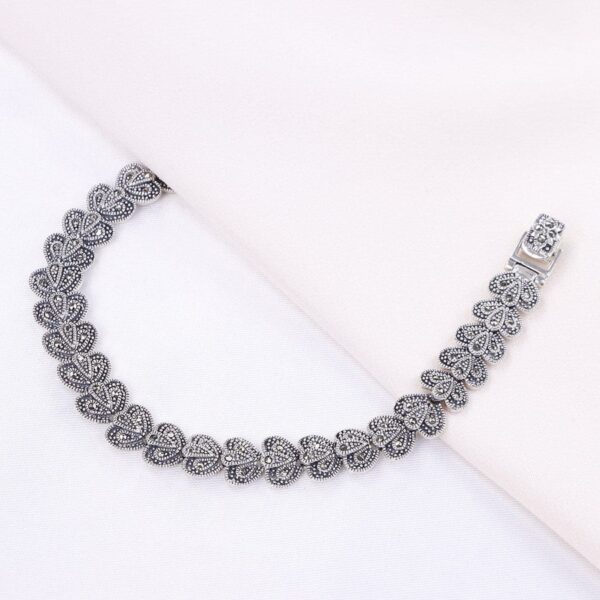 دستبند نقره مارگازیت کد 37015 - تصویر 2