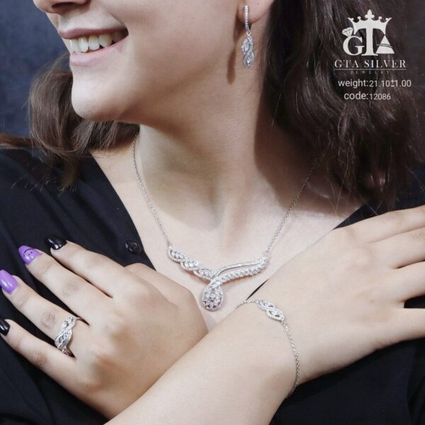 سرویس نقره میکرو زنجیری کد 12086 - Image 4