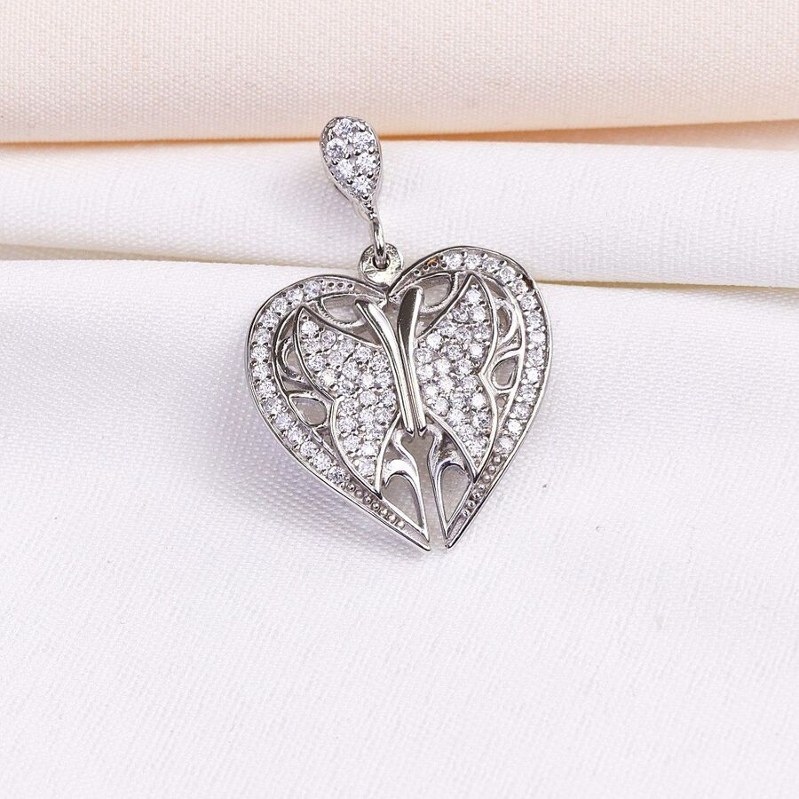 023f15a7-c7bd-4688-a08a-2b084f705737.jpg مدال نقره میکرو طرح پروانه و قلب کد 21448 - تصویر 1