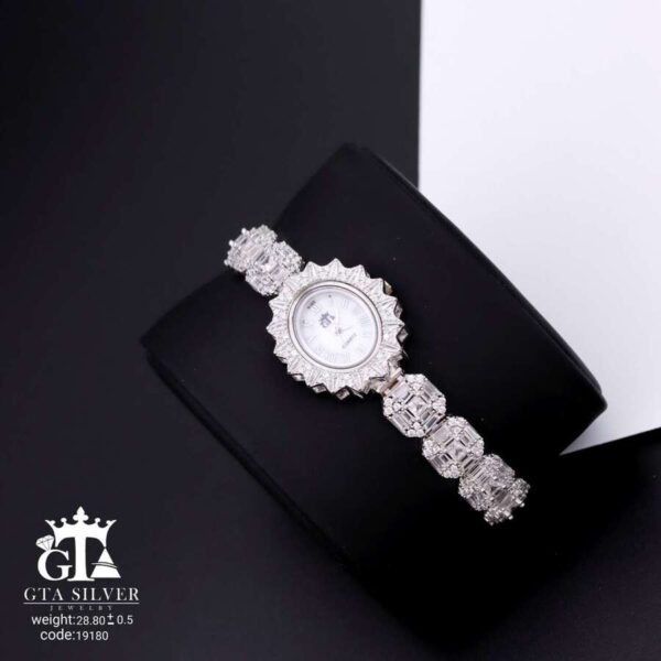 ساعت نقره GTA طرح امرالدکات کد 19180 - Image 3