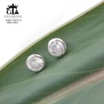 گوشواره نقره میخی میکرو کد 25060 - تصویر 3