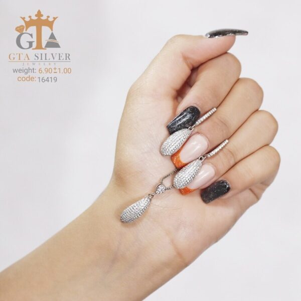 نیم ست نقره میکرو کد 16419 - تصویر 4