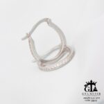 گوشواره نقره میخی میکرو کد 25049 - تصویر 3