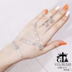 سرویس نقره میکرو زنجیری طرح امرالدکات کد 12113 - تصویر 4