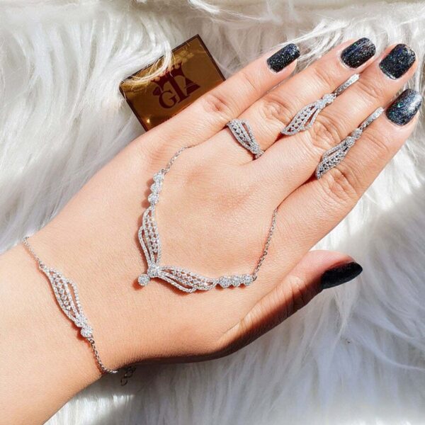 سرویس نقره میکرو زنجیری کد 12062 - Image 2