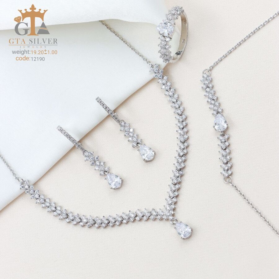 04838e51-7ba1-487f-b35b-095618a8e96f.jpg سرویس نقره میکرو زنجیری کد 12190 - Image 1