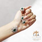 نیم ست نقره میکرو طرح سلطنتی کد 16516 - Image 4