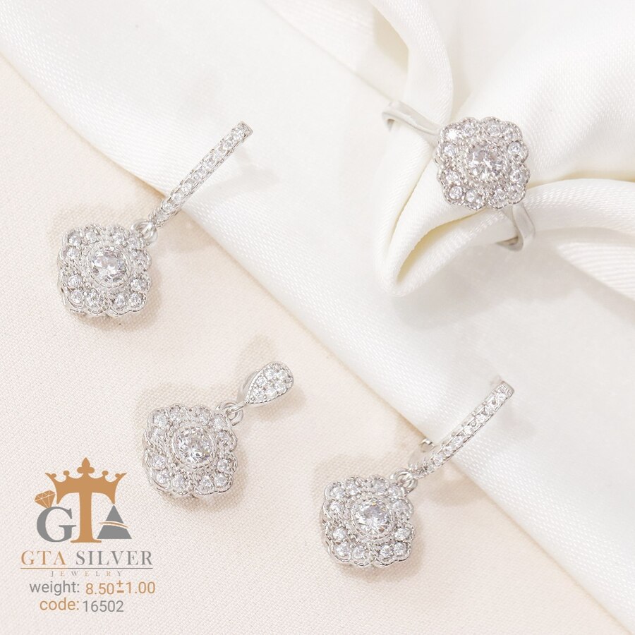 05bd2830-797b-4bbf-9b12-816972a7935d.jpg نیم ست نقره میکرو کد 16502 - Image 1