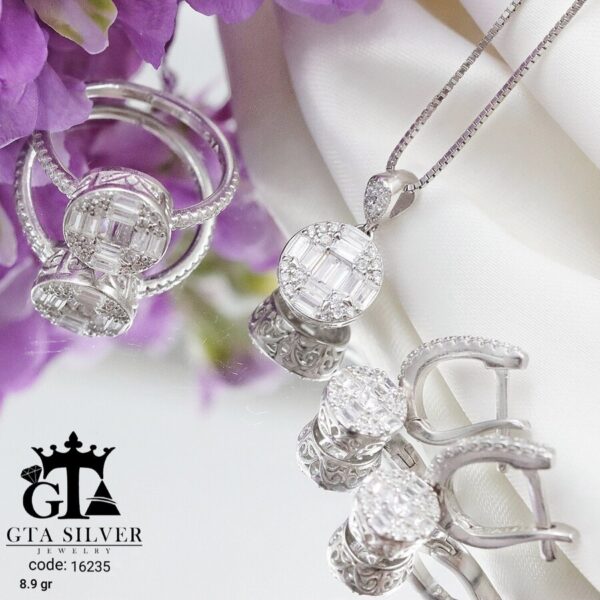 نیم ست نقره میکرو کد 16235 - Image 4