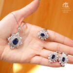 نیم ست نقره آتنا کد 32006 - تصویر 2