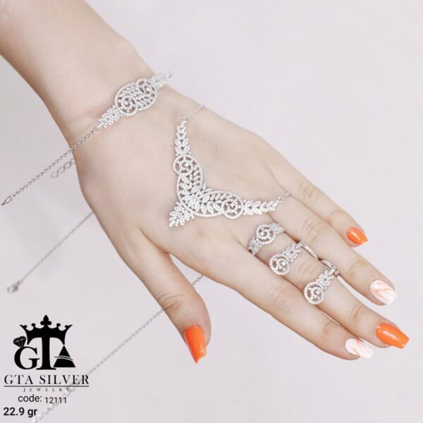 سرویس نقره میکرو زنجیری کد 12111 - Image 4