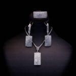 نیم ست نقره میکرو طرح پرنس کد 16038 - Image 3