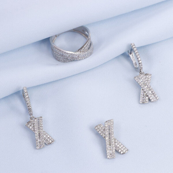 نیم ست نقره میکرو کد 16319 - Image 2