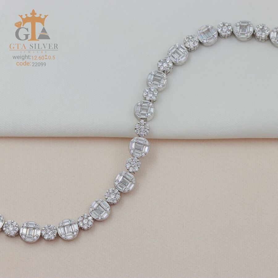 09d87a48-542c-4834-9d06-305c427112d9.jpg دستبند نقره میکرو کد 22099 - تصویر 1