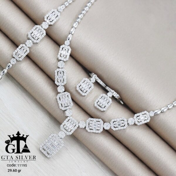 سرویس نقره مارسا طرح امرالدکات کد 11195 - Image 3