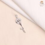 مدال نقره زنانه دختر بادکنکی میکرو کد 21964