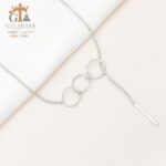 مدال نقره زنانه حلقه‌ای میکرو کد 21893