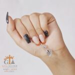 مدال نقره میکرو طرح تاج کد 21873 - Image 3