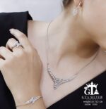 سرویس نقره میکرو زنجیری کد 12092 - تصویر 2