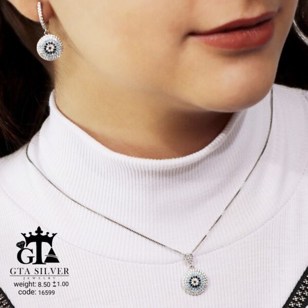 نیم ست نقره میکرو کد 16599 - تصویر 2