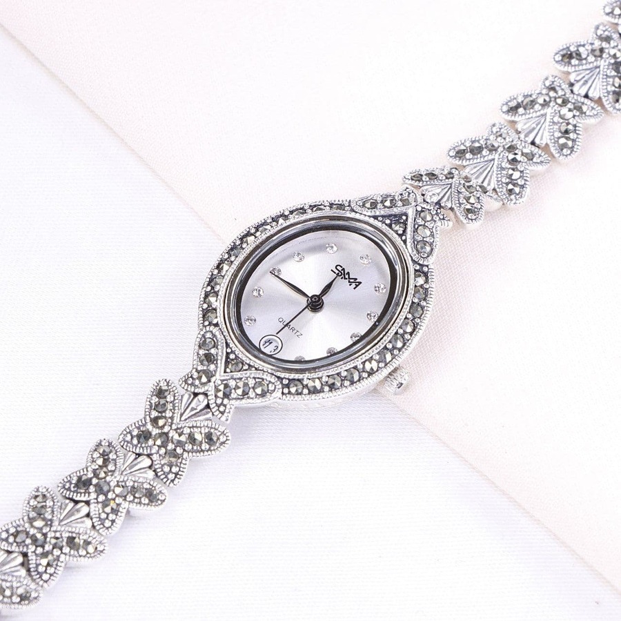 0bbb58b8-ac28-4177-8400-ce015e20e79c.jpg ساعت نقره سما کد 18009 - Image 1