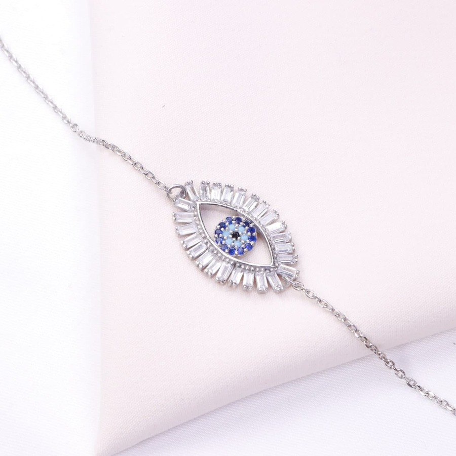 0c179015-fdcc-49d6-a959-a607a98db9e6.jpg دستبند نقره میکرو چشم نظر کد 22050 - Image 1