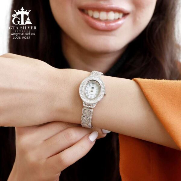 ساعت نقره GTA طرح امرالدکات کد 19212 - Image 2