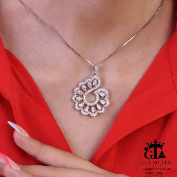 نیم ست نقره کد 16668 - Image 4