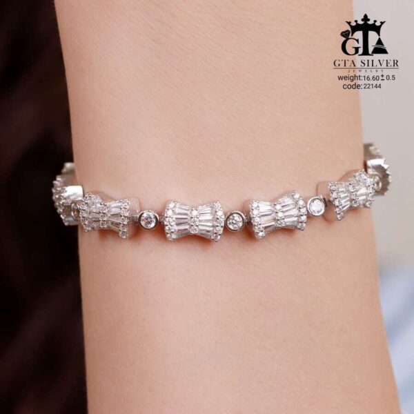 دستبند نقره میکرو کد 22144 - تصویر 3