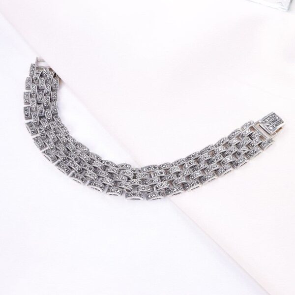 دستبند نقره مارگازیت کد 37024 - تصویر 2