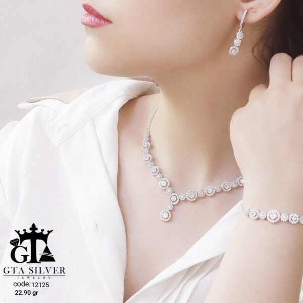 سرویس نقره میکرو زنجیری کد 12125 - Image 2