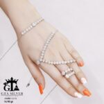 سرویس نقره طرح فلاور میکرو زنجیری کد 12119 - Image 4