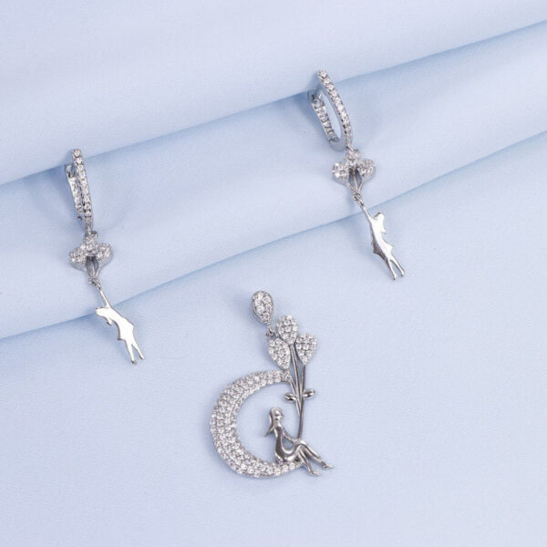 نیم ست نقره میکرو کد 16316 - تصویر 2