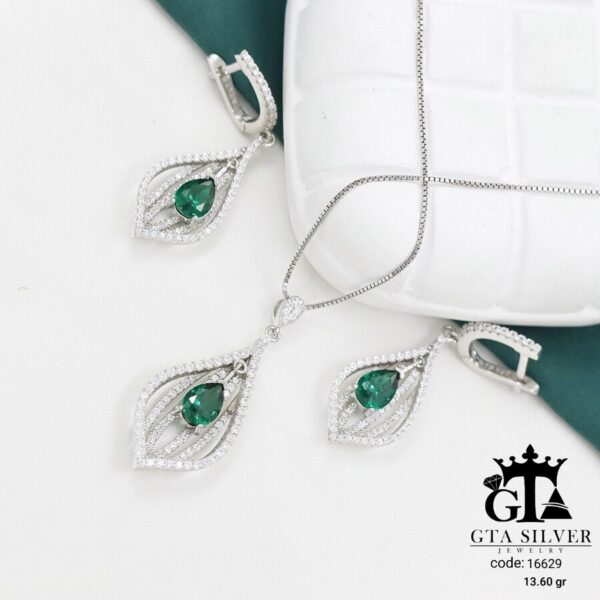 نیم ست نقره میکرو کد 16629 - تصویر 3