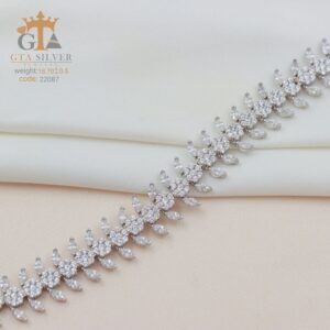 دستبند نقره میکرو کد 22087