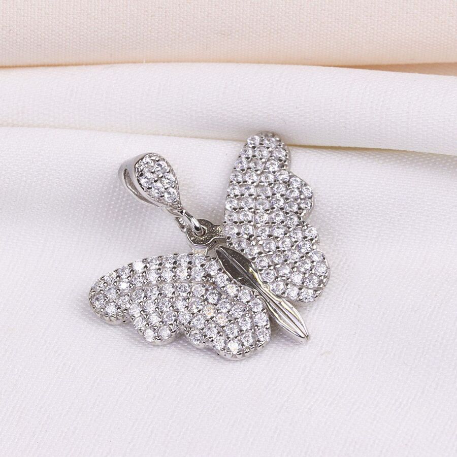 12656fd7-4e5a-43d4-8bad-bd26fb90fd4d.jpg مدال نقره میکرو پروانه کد 21393 - Image 1