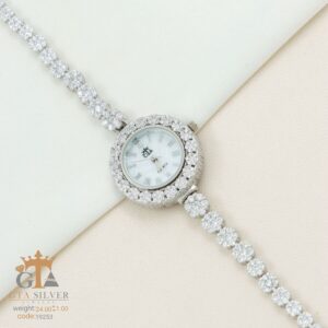 ساعت نقره GTA طرح فلاور کد 19253