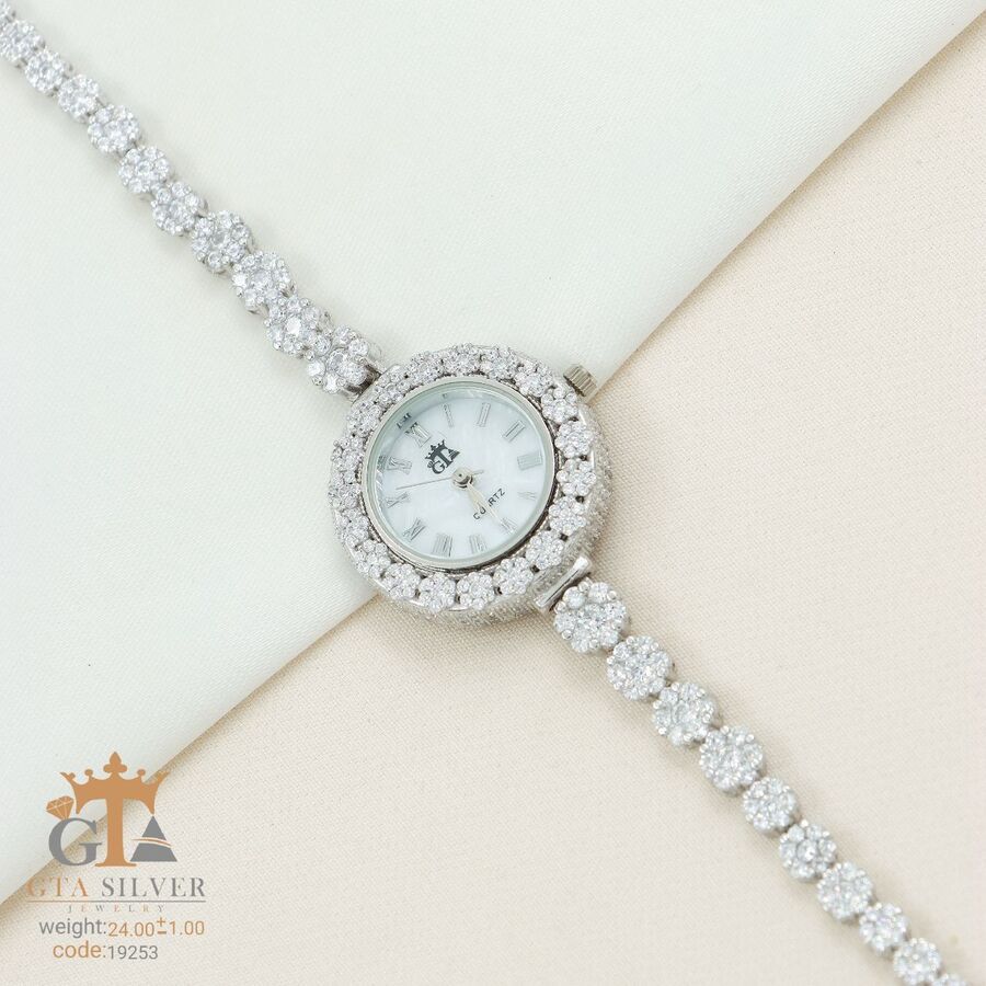 12fe740e-2a53-4e14-a4ca-7b034498bd9c.jpg ساعت نقره GTA طرح فلاور کد 19253 - تصویر 1