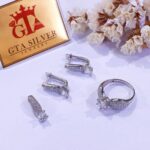 نیم ست نقره میکرو کد 16291 - تصویر 2