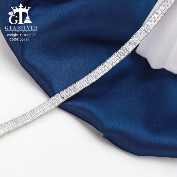 دستبند نقره میکرو کد 22110 - Image 3