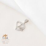 مدال نقره میکرو قلبی کد 21746