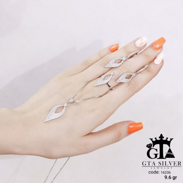 نیم ست نقره میکرو کد 16236 - تصویر 4