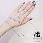 سرویس نقره میکرو زنجیری طرح چشم نظر کد 12096 - Image 4