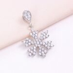 مدال نقره میکرو طرح دانه برف کد 21313